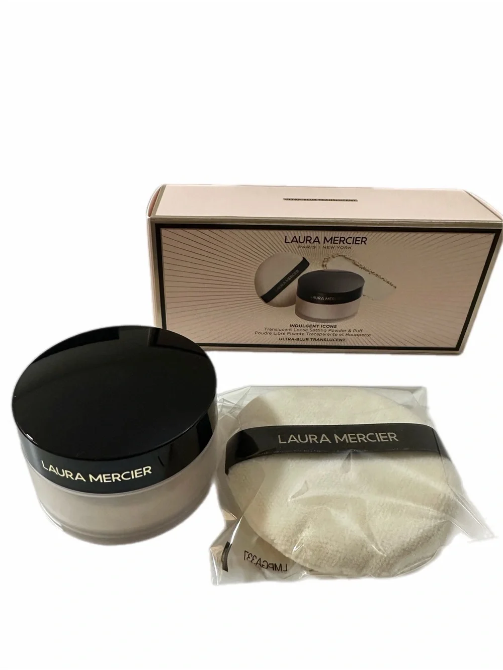 Laura Mercier Translucent Loose Setting Powder & Puff - Ultra-Blur Translucent